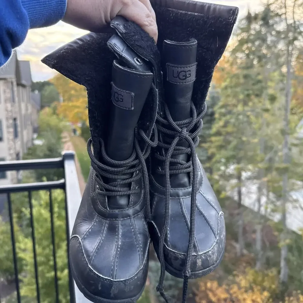 UGG Adirondack Boot III All Black Winter Boots Women’s 5 US 37 EU Snow